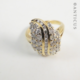 Gold and Diamond Modern Dress Ring