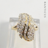 Gold and Diamond Modern Dress Ring