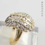 Gold and Diamond Modern Dress Ring