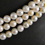 Three Strand Cultured Pearl Choker Necklace.
