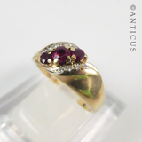 Vintage Gold, Diamond and Ruby Ring.