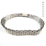 Silver Gatelink Style Bracelet.
