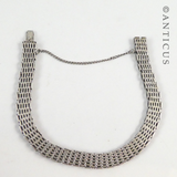 Silver Gatelink Style Bracelet.