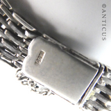 Silver Gatelink Style Bracelet.
