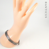 Silver Gatelink Style Bracelet.