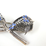 Vintage Tennis Racquet Brooch, 1930s.