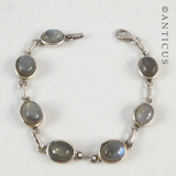 Opal and Sterling Silver Bracelet.