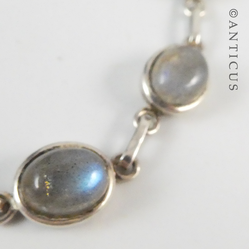 Opal and Sterling Silver Bracelet.