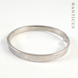 Sterling Silver Snap Bangle.