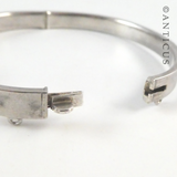 Sterling Silver Snap Bangle.
