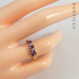 Vintage Gold, Ruby and Diamond Ring.