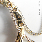 Gold and Diamond Circular Pendant on Chain.