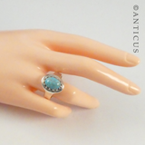 Silver and Turquoise Vintage Ring.