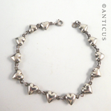 Sterling Silver Love-Heart Bracelet.
