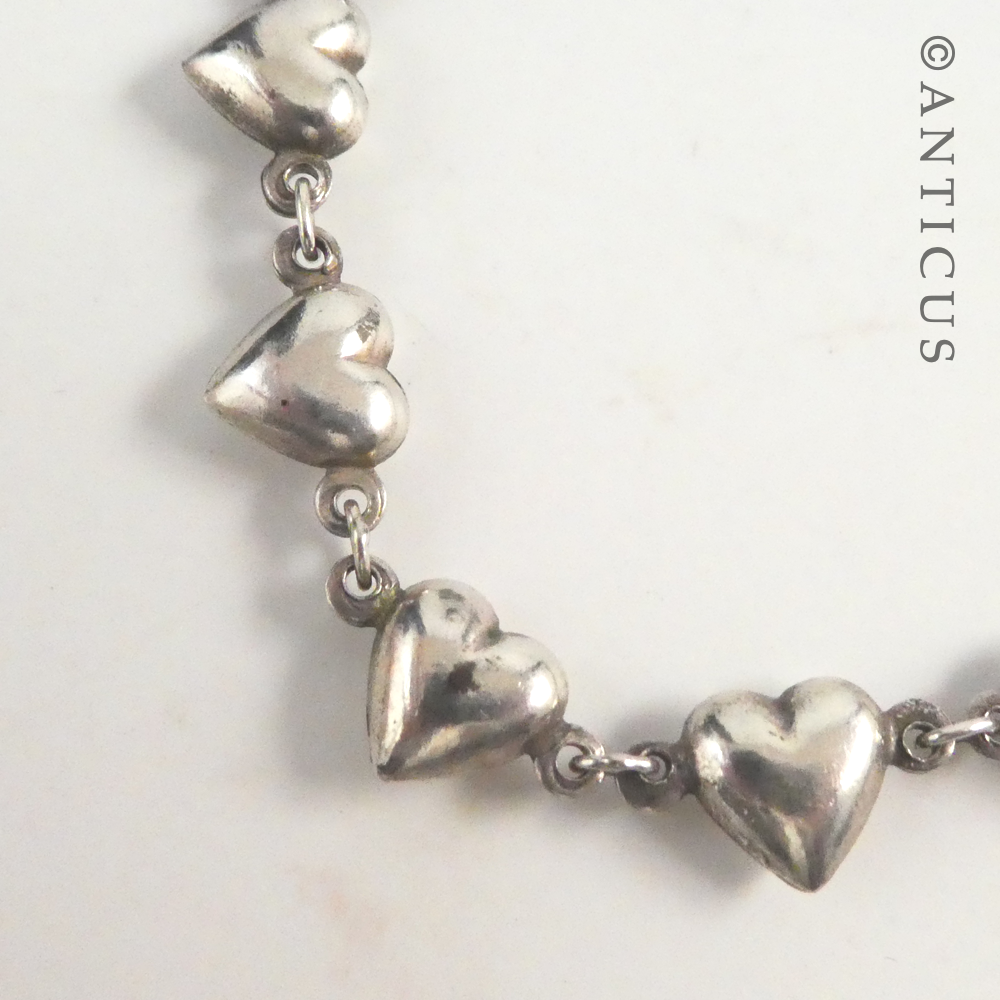 Sterling Silver Love-Heart Bracelet.