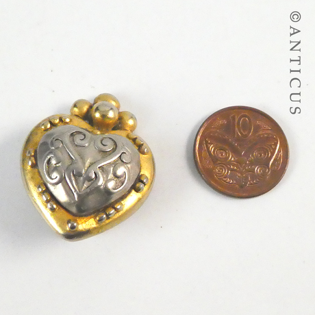 Vintage Heart-Shaped Earrings.