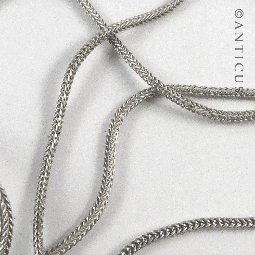 Antique Silver Locket on Chain.