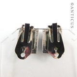Vintage Pounamu Jade Clip Earrings.