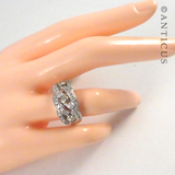 18ct Modern Diamond Dress Ring.
