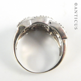 18ct Modern Diamond Dress Ring.