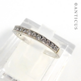 Slim Dainty Diamond Band Ring or Wedder.