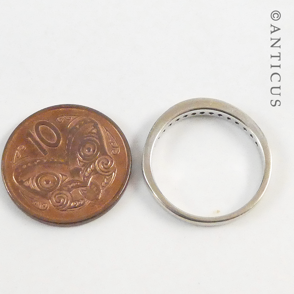 Slim Dainty Diamond Band Ring or Wedder.