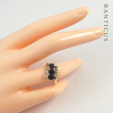 14ct Gold, Sapphire and Diamond Ring.