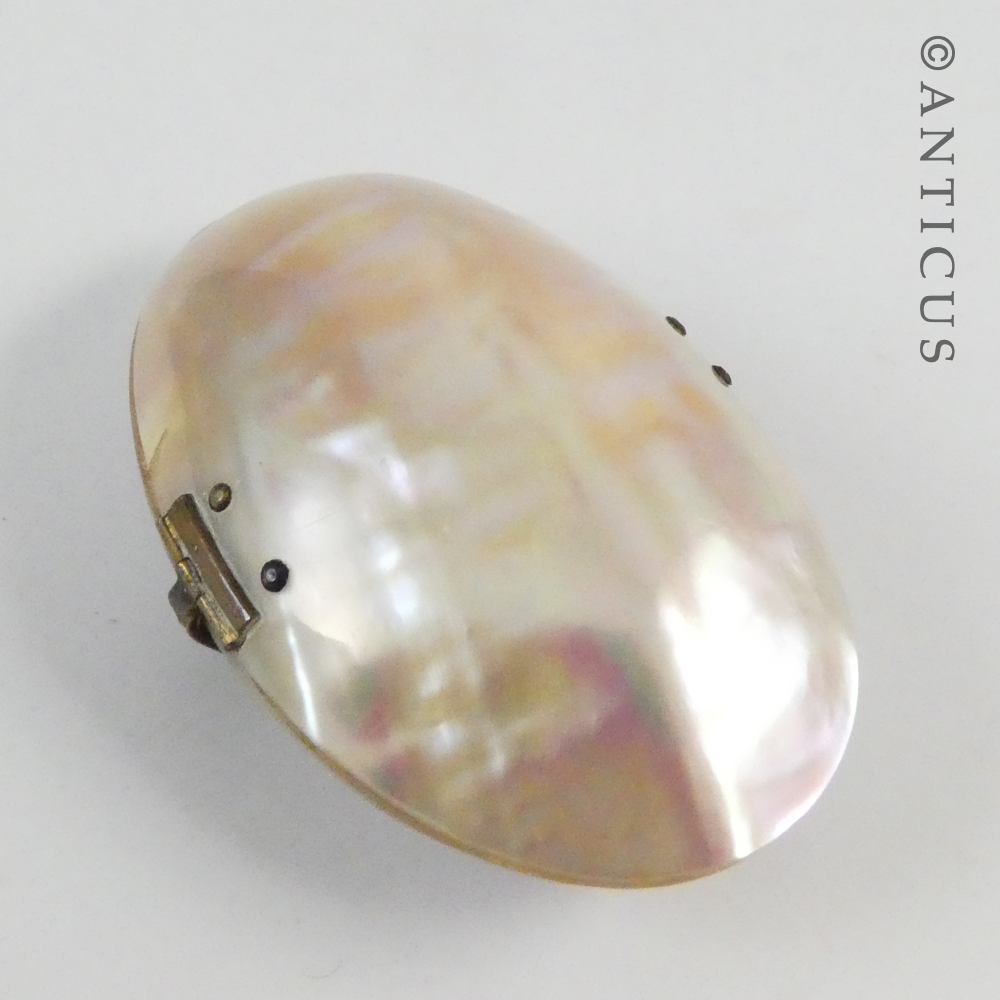 Little Mother of Pearl Shell Trinket Box.