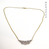 Gold and Small Diamonds Necklace.