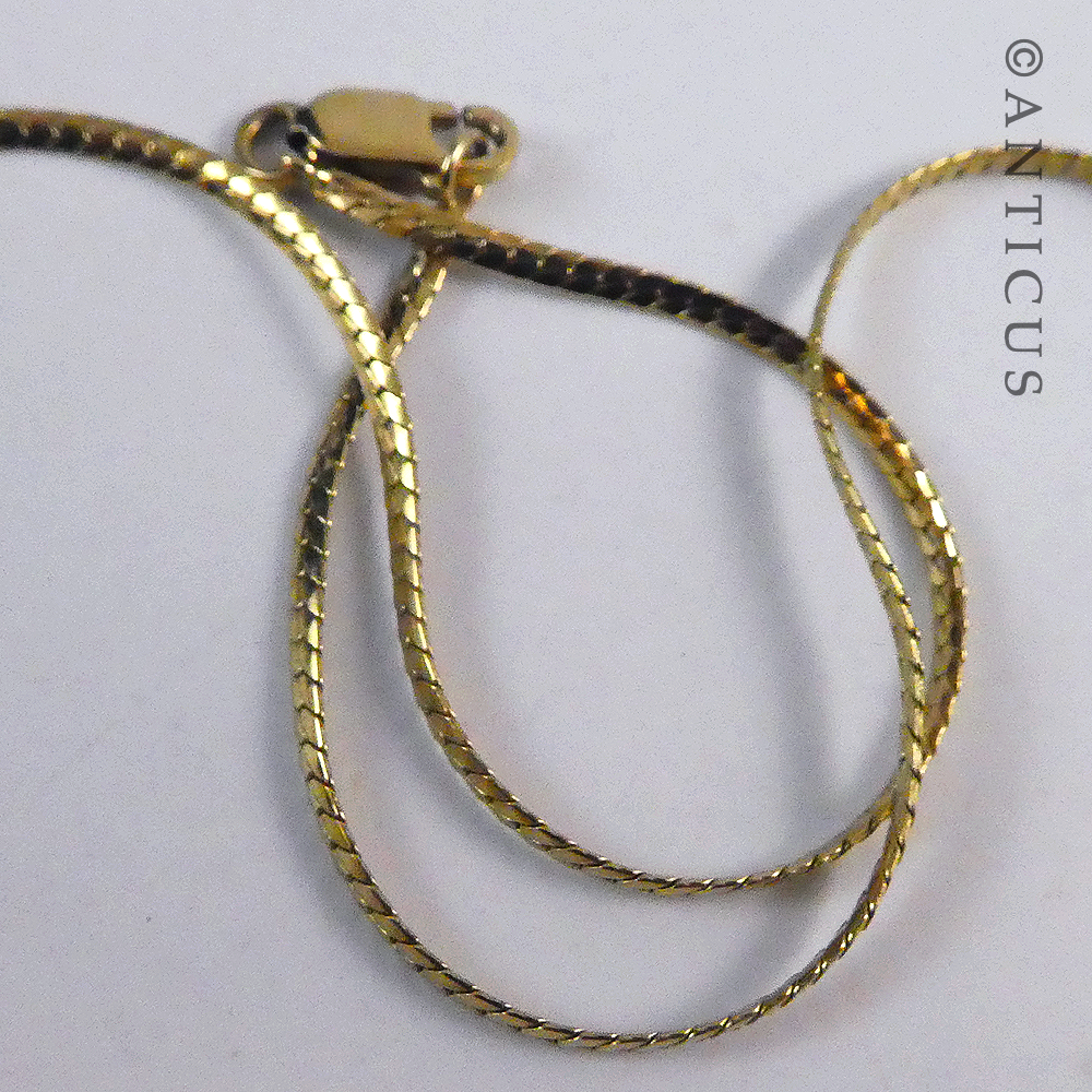 Gold and Small Diamonds Necklace.