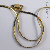 Gold and Small Diamonds Necklace.