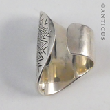Sterling Silver Long Finger Ring.
