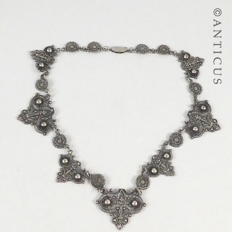 Ornate Necklace and Matching Earrings.