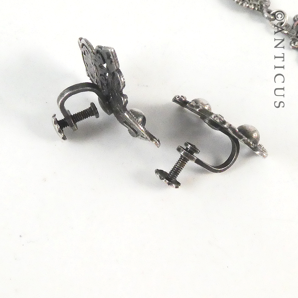 Ornate Necklace and Matching Earrings.
