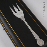 Victorian Bread Fork, Patterned.