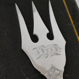 Victorian Bread Fork, Patterned.