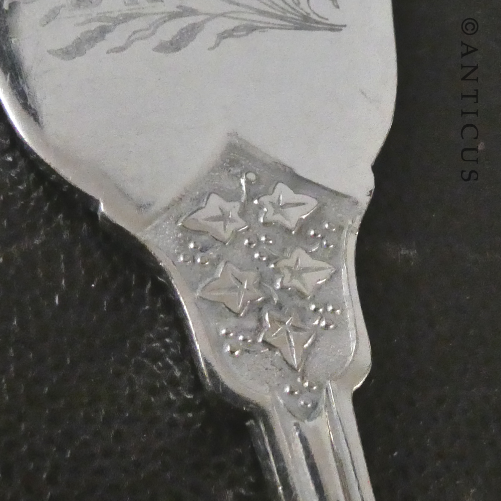 Victorian Bread Fork, Patterned.