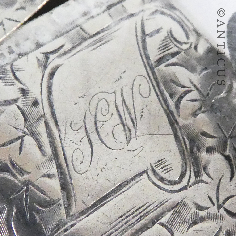 Antique Sterling Silver Vesta Case