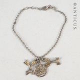 Silver Dreamcatcher and Arrow Charm Bracelet