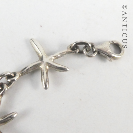Silver Starfish Bracelet.