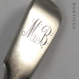 Pair of Fiddle Pattern Antique Teaspoons.