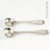 Two Victorian Salt Spoons.
