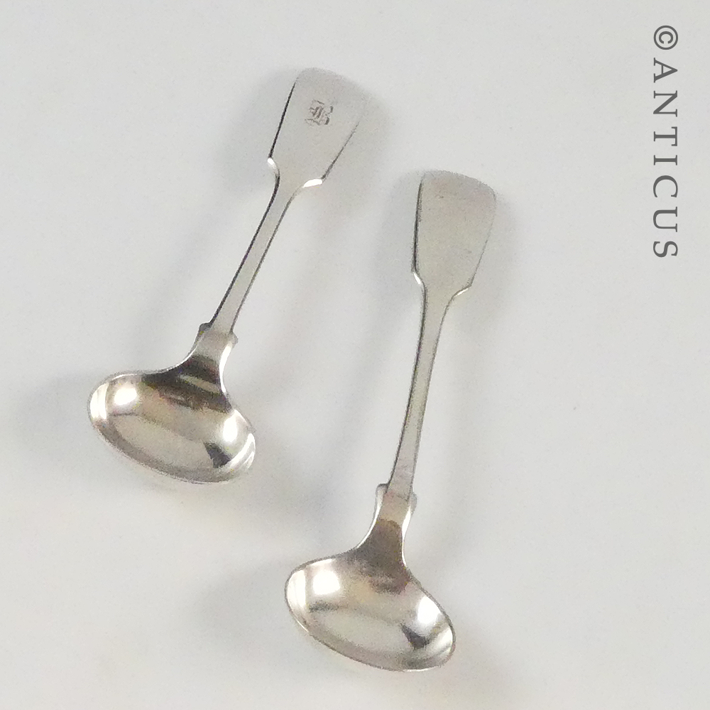 Two Victorian Salt Spoons.