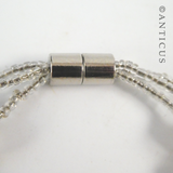 Pearl Bracelet, Three Strand, Magnetic Clasp