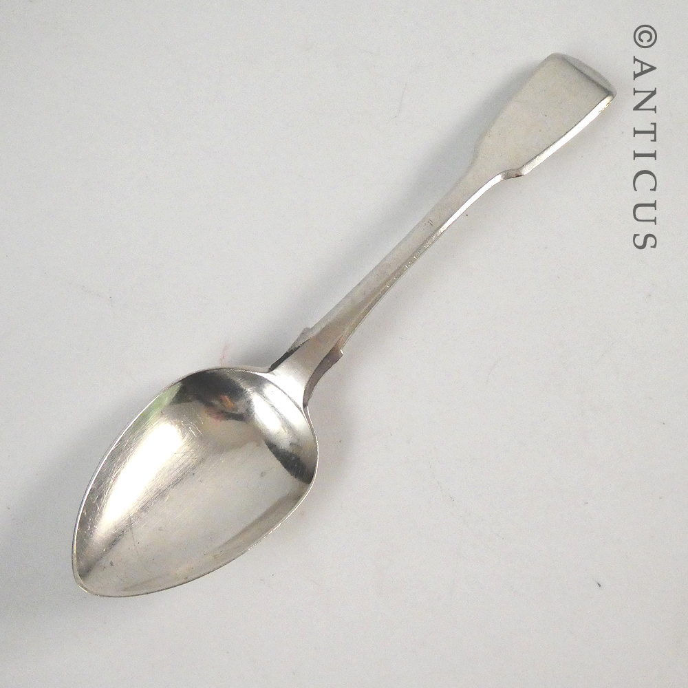 Sterling Silver Antique Teaspoon, 1825.