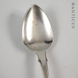 Sterling Silver Antique Teaspoon, 1825.