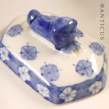 Hexagonal Blue and White Chinese Jar.