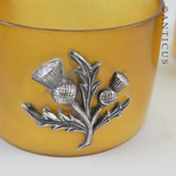 Set of 4 Horn and Silver Napkin Rings.