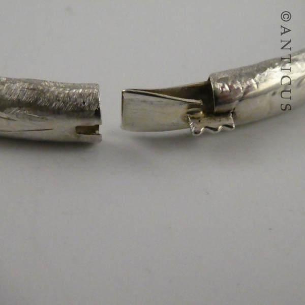Vintage Slim Silver Bracelet.