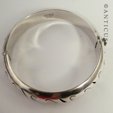 Mexican Sterling Silver Snap Bangle.